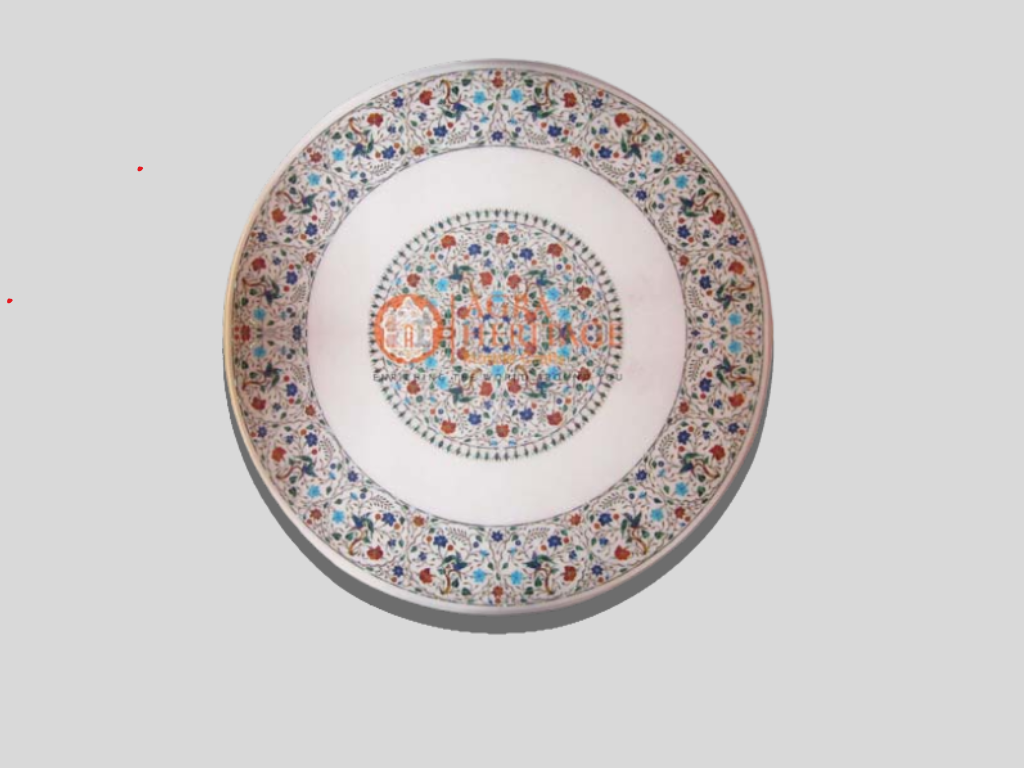 Adorable Marble Custom Top Table Multi Stone Inlaid Work Interior Decor