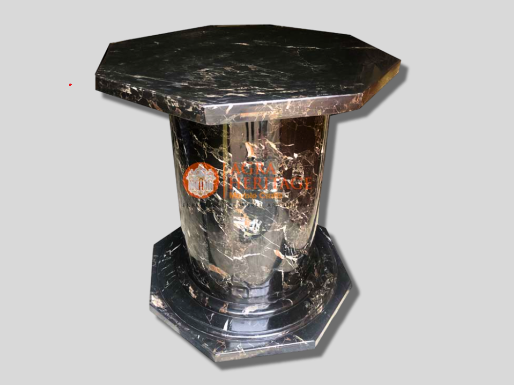 Black Marble Top Dining Table Stand/Base