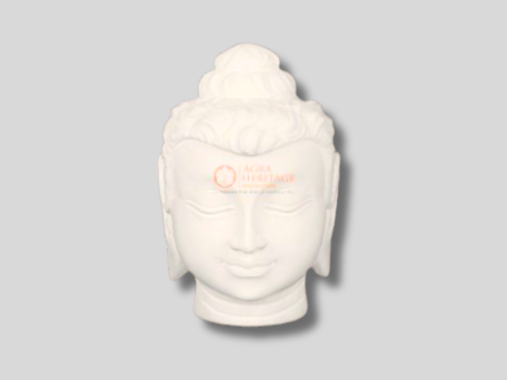 Buy Online Marble Buddha Head Statue Housewarming Decor Gifts