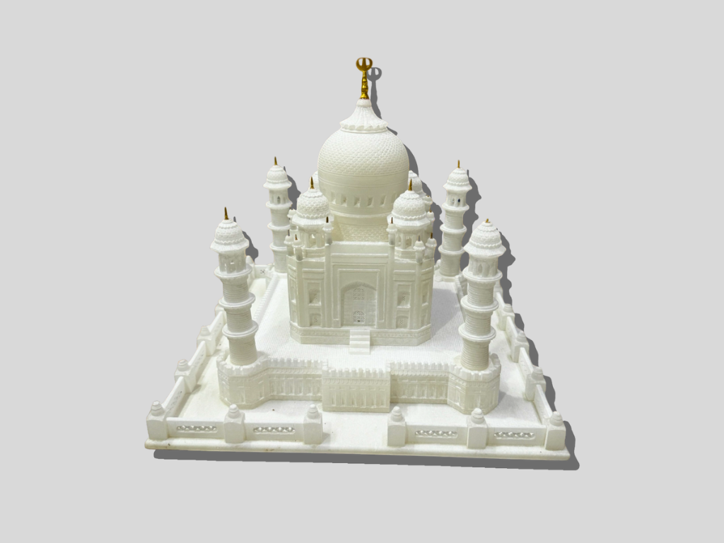 Decorative Marble White Tajmahal Statue Living Decor