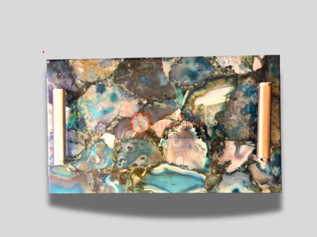 Decorative Wild Agate Serving Food Tray