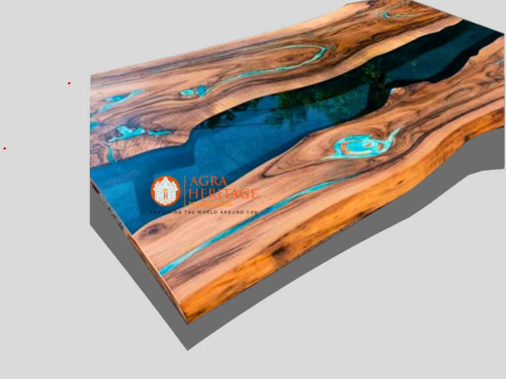 Epoxy Table, dining, sofa, center table top Live Edge Walnut Table ,Custom Order, Epoxy Resin River Table