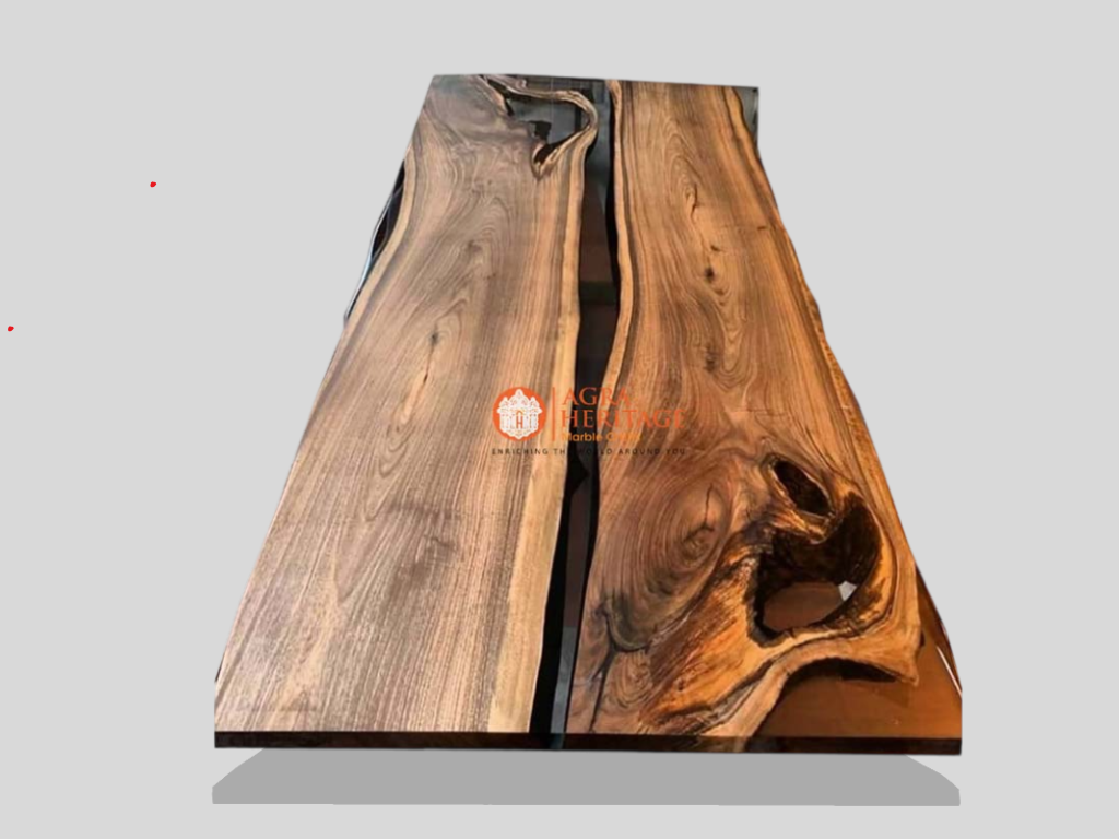 Epoxy Table, dining, sofa, center table top Live Edge Walnut Table ,Custom Order, Epoxy Resin River Table