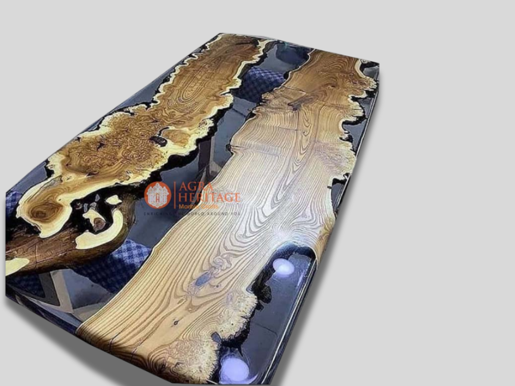 Epoxy Table, dining, sofa, center table top Live Edge Walnut Table ,Custom Order, Epoxy Resin River Table