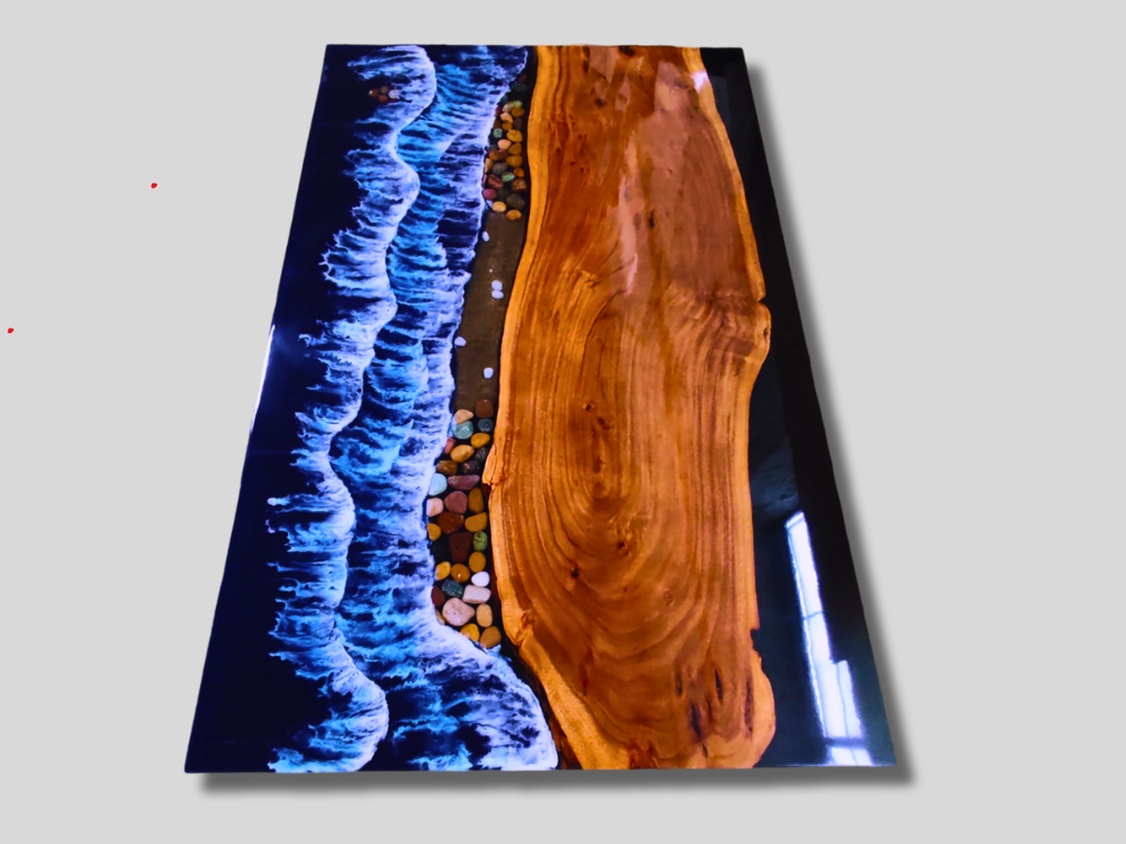 Epoxy Table, dining, sofa, center table top Live Edge Walnut Table ,Custom Order, Epoxy Resin River Table