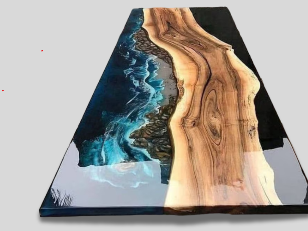 Epoxy Table, dining, sofa, center table top Live Edge Walnut Table ,Custom Order, Epoxy Resin River Table