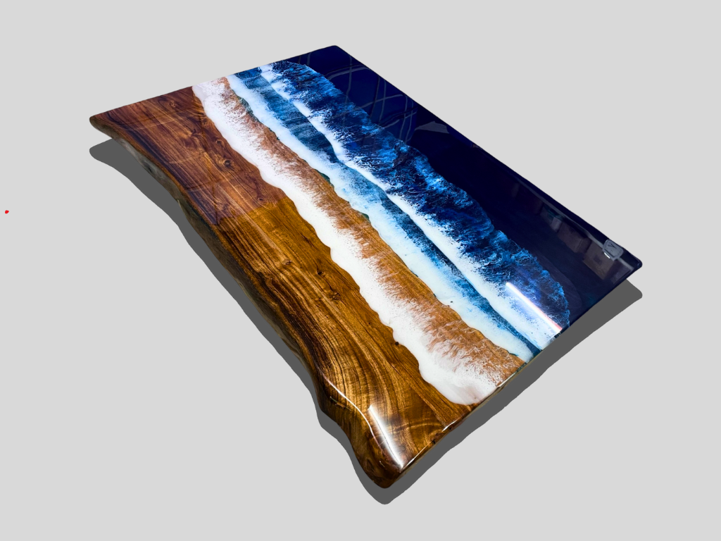 Epoxy Table, dining, sofa, center table top Live Edge Walnut Table ,Custom Order, Epoxy Resin River Table