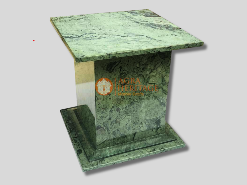 Green Marble Handmade Online Stand Base Decor