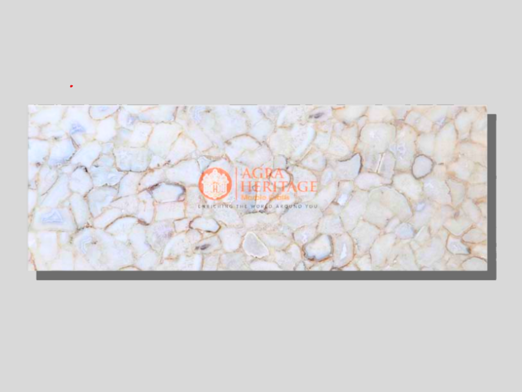 Handicraft White Agate Designer Table Top