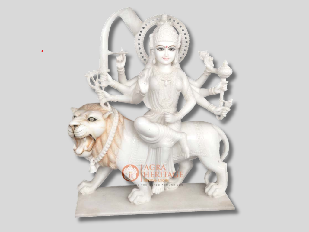 Marble Durga Mata Rani Religious Hinduism Gift