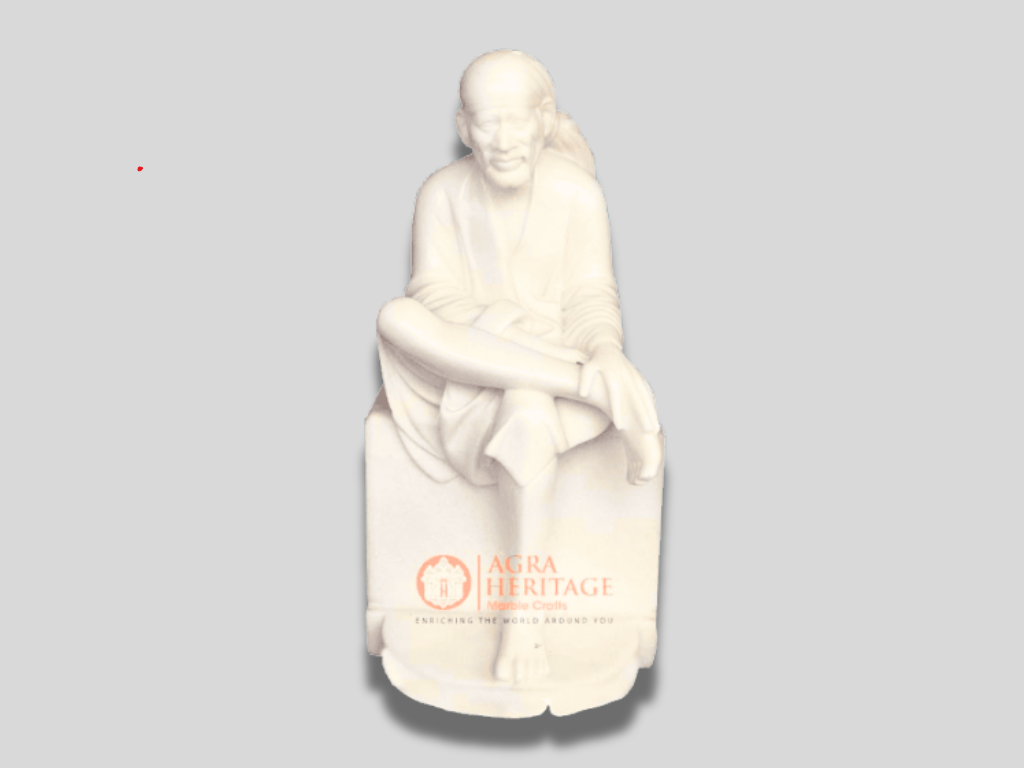 Marble Lord Shirdi Sai Baba Statue Traditional Gift