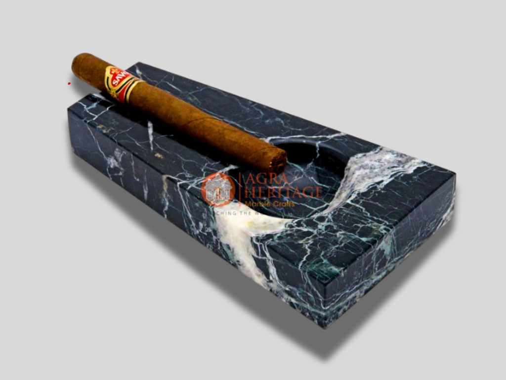 Marble Personalized Ashtray Smoking Cigar Holder