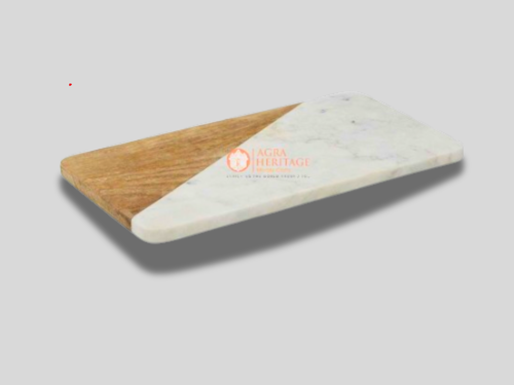 Marble & Wood Cutting Board and Serving Platter