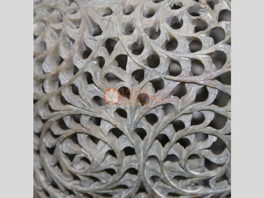 Soap Stone Carving Undercut Elephant Filigree Work