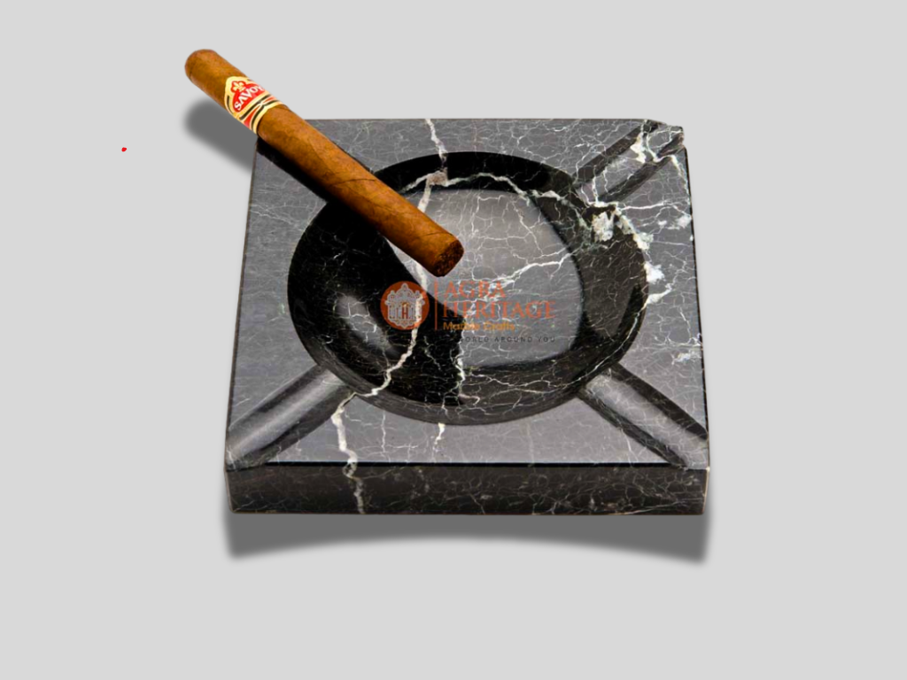 Square Marble Personalized Smoking Ashtray for Gift